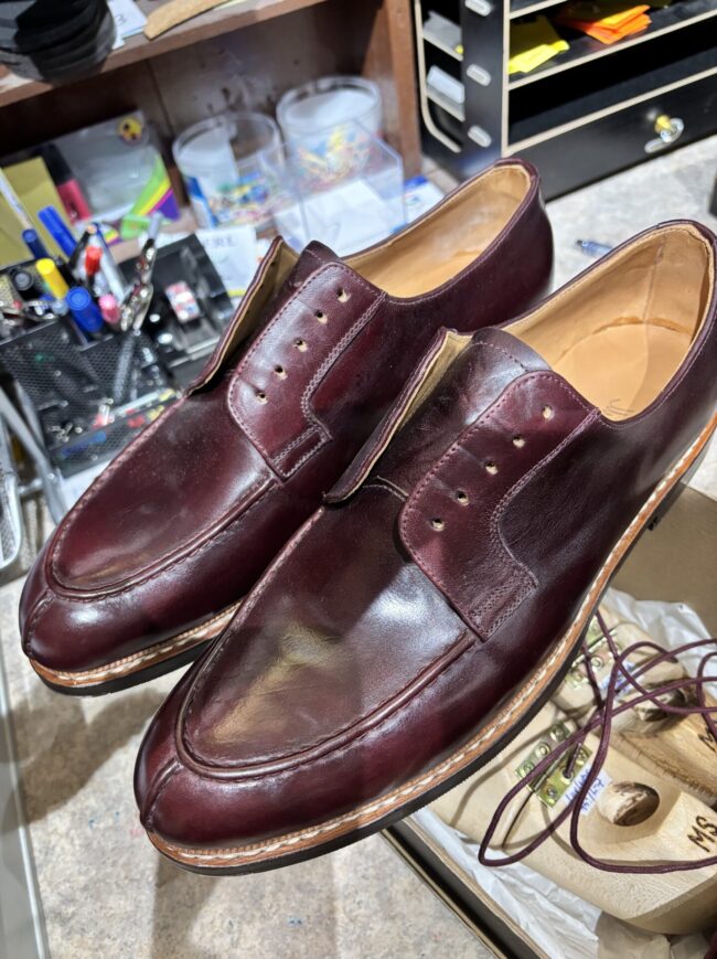 Münchener Schuhwerkstätten Norweger bordeau 3